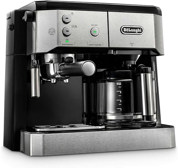 De'Longhi COMBI COFFEE MAK BCO421.S, Silver/Black