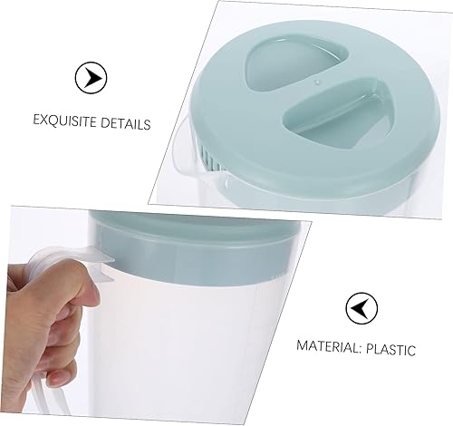 Miniatura 5 de Recipiente transparente grande de plástico dispensador de leche, jarra de té de 87.9 fl oz para nevera, jarra de agua fría, tetera de café, tetera