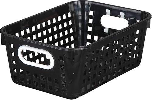 Miniatura 6 de Really Good Stuff - 164316 Cestas de almacenamiento de plástico para uso en el aula o en el hogar - Cestas de plástico apilables de malla con asas