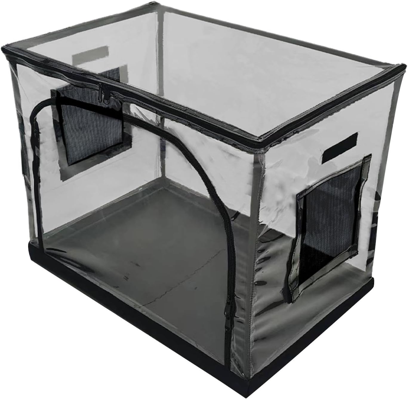 Reptile Tank Habitat, Transparent Enclosure Tent, Waterproof Bottom Terrarium Box, Portable Lizard Snake Turtle Cage, Spacious Pet Habitat Setup for Gecko Bearded Dragon Indoor Use