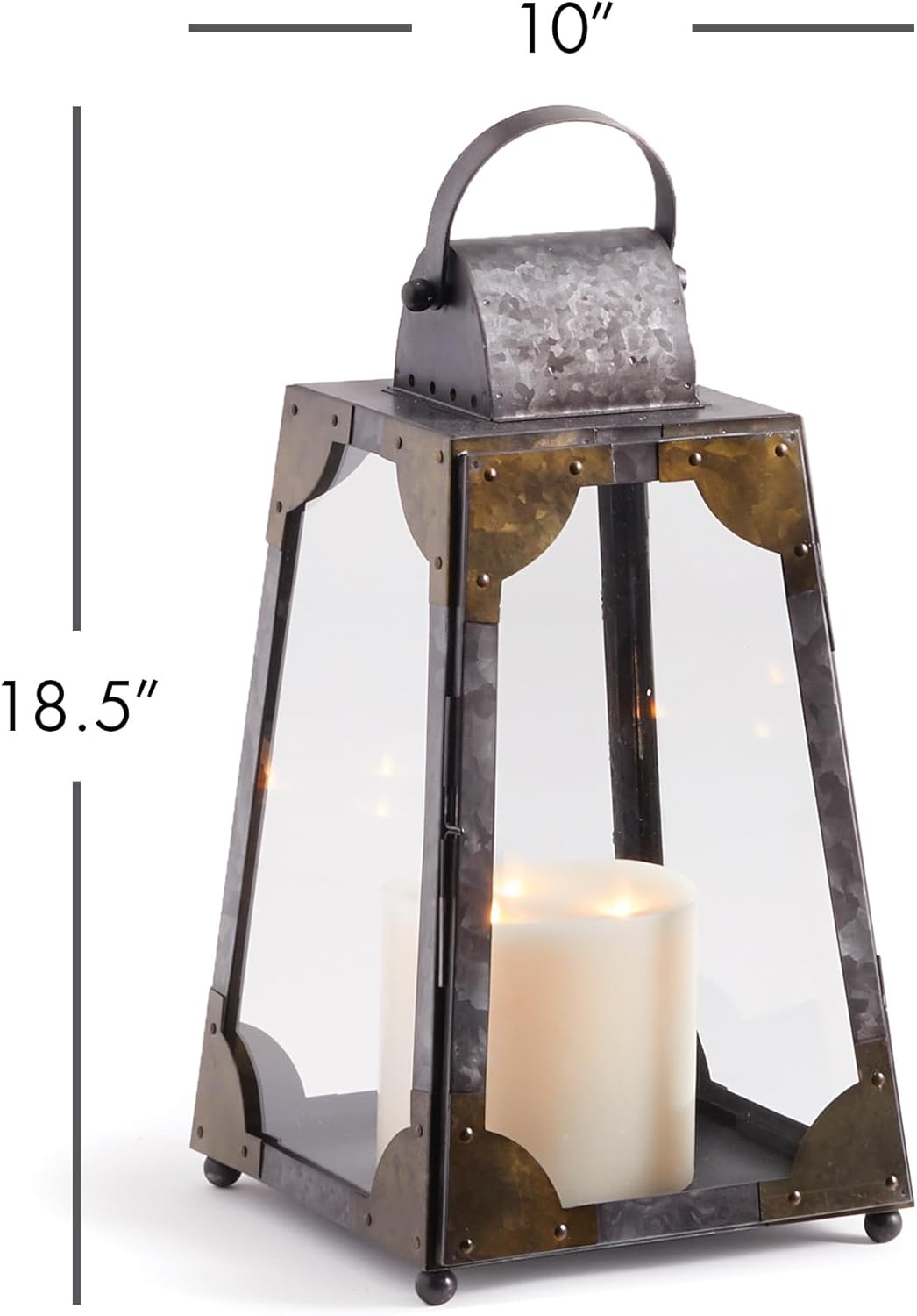 Napa Home & Garden Madera Outdoor Lantern Small Gray