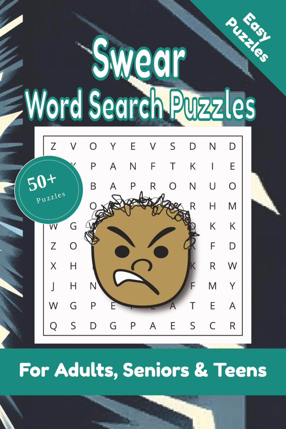 Swear Word Search Puzzle: 50+ Puzzles Word Search Easy to Read about Swear and More | 6x9 inches, 110 pages | Gift for Swear & Curse Lover