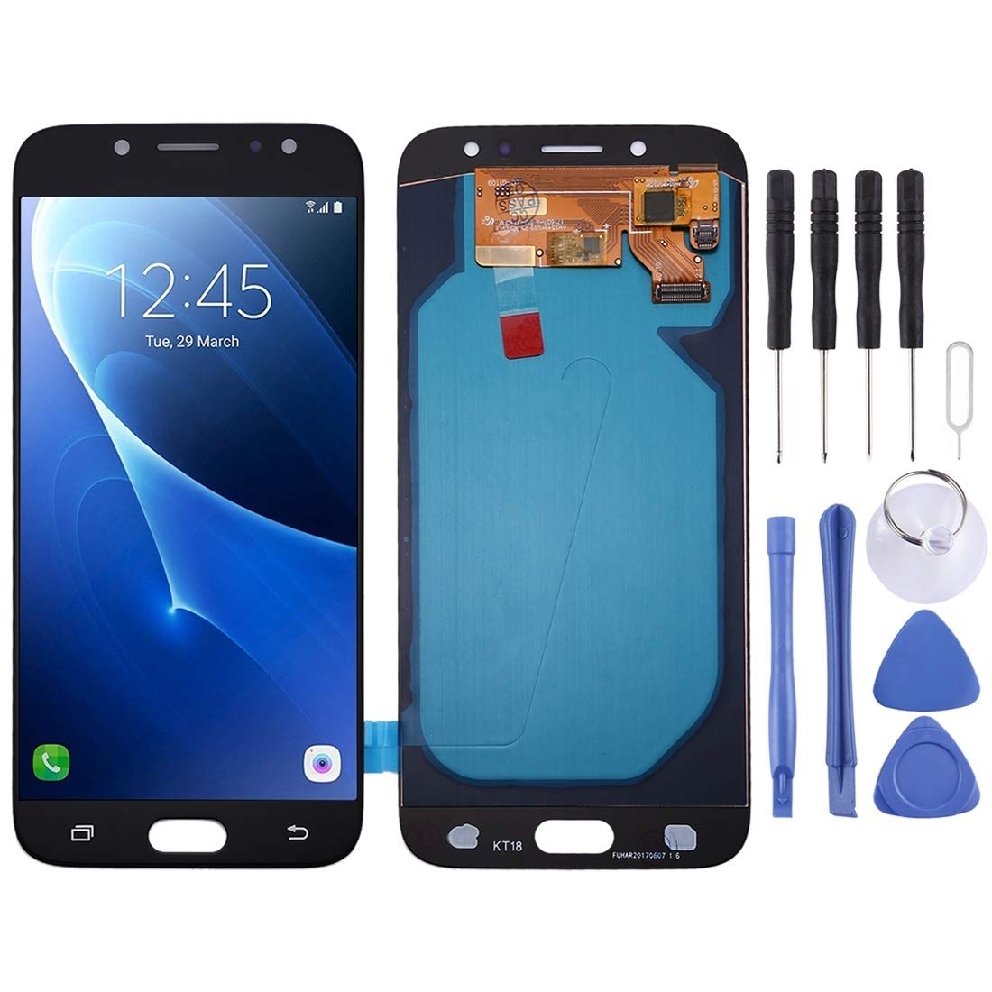 Écran LCD CX OLED Galaxy J7 2017 bloc tactile complet noir J730F - 8