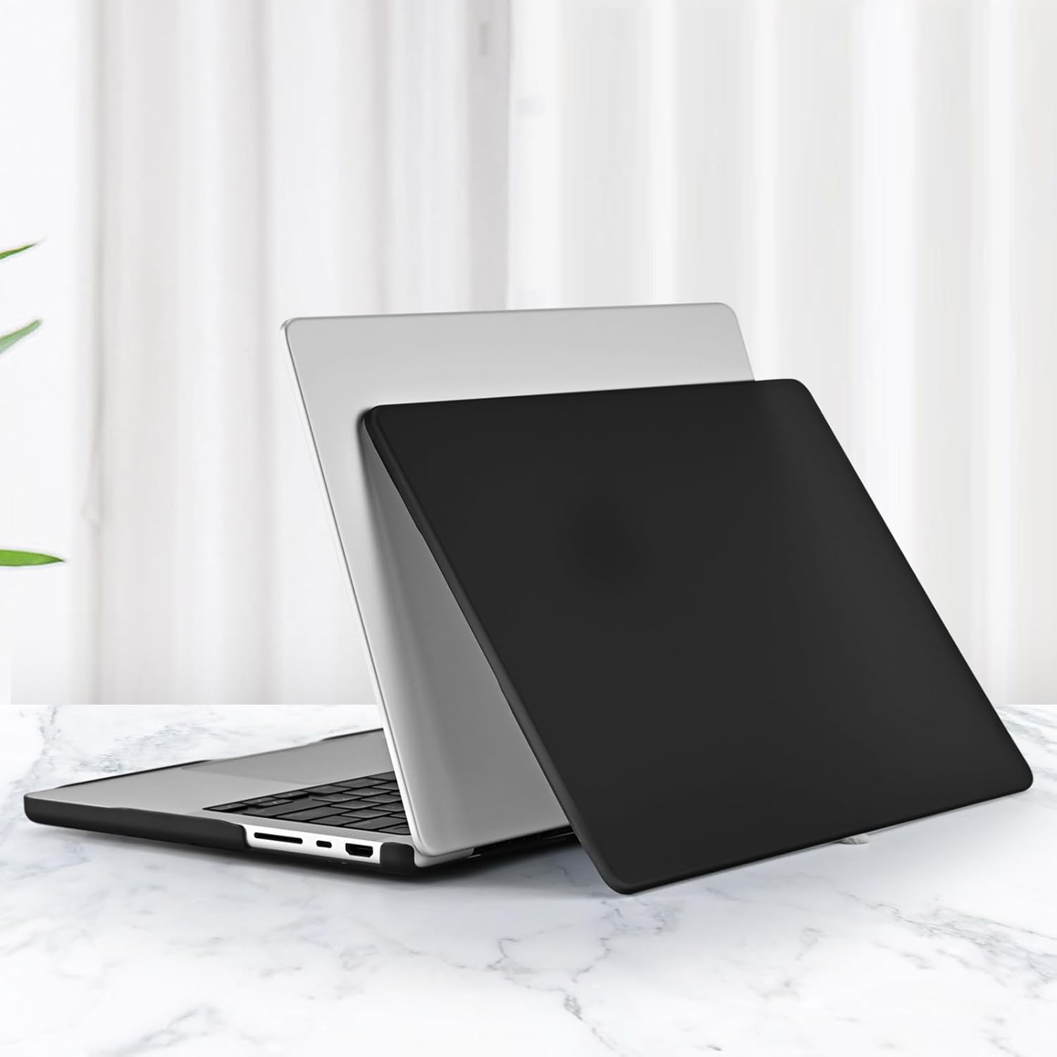 EooCoo Case Compatible with MacBook Pro 16 inch M5 2026-2021 M4 M3 M2 M1 Pro/Max Chip, Matte Hard Shell, Easy to Install, Sturdy Laptop Protective Cover Case, Matte Black