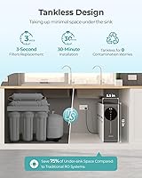 Vista 4 de Sistema de ósmosis inversa sin tanque 600GPD certificado NSF, sistema de filtración de agua RO debajo del fregadero Reducción TDS de 500 a 20