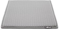 Paw Inspired Cooling Orthopedic Dog Crate Pad - 23x17 Inch Memory Foam Mat for 24 Inch Kennel, Gray, Washable for Dogs & Cats