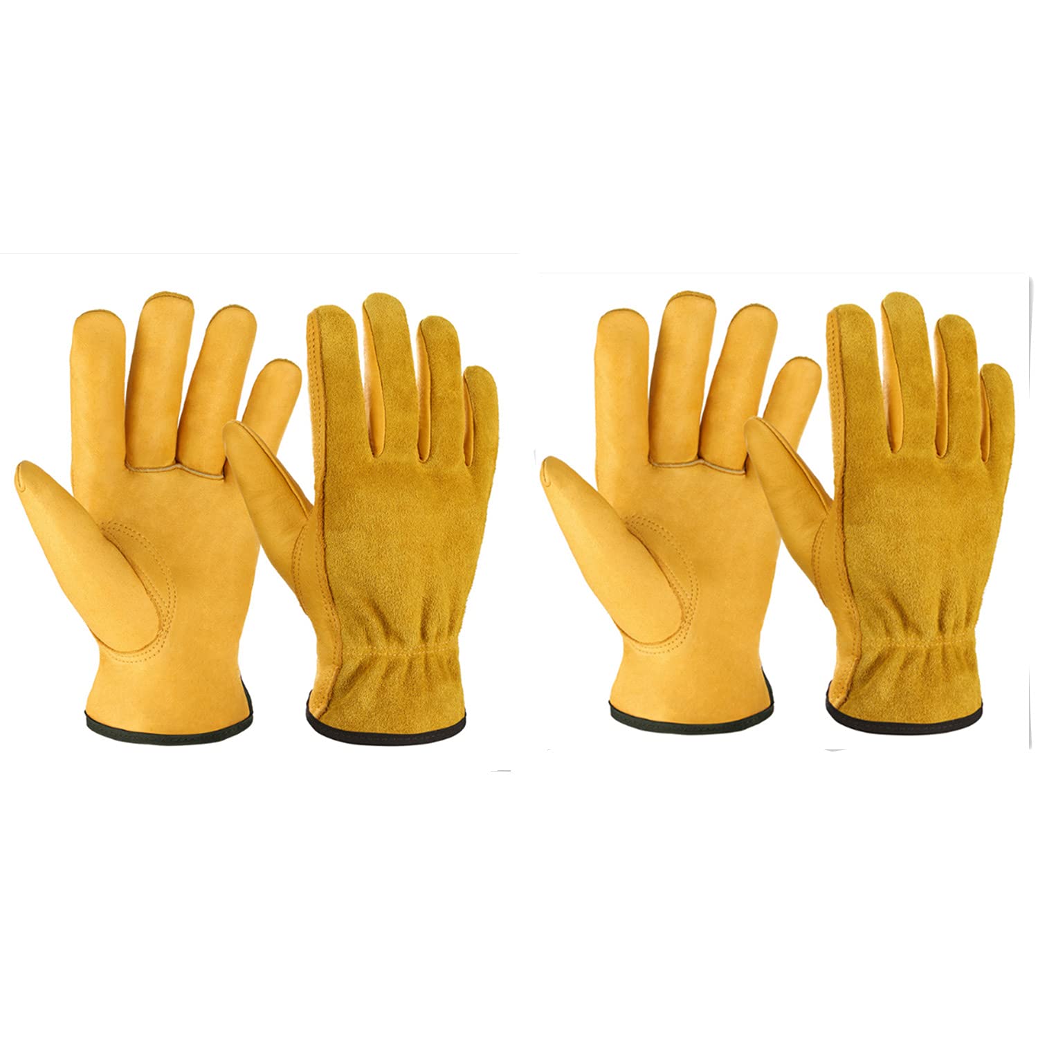 Discoball 2 Pairs Heavy Duty Gardening Gloves, Garden Work Gloves Thorn