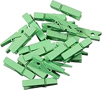 Vista 57 de JAM PAPER Wood Clip Clothespins - Small - 7/8 Inch - White - 50 Clothes Pins/Pack