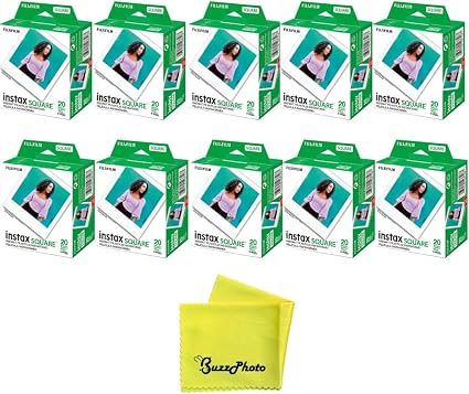 Fujifilm Instax Square Instant Color Film (4 Packs (80 Exposures))