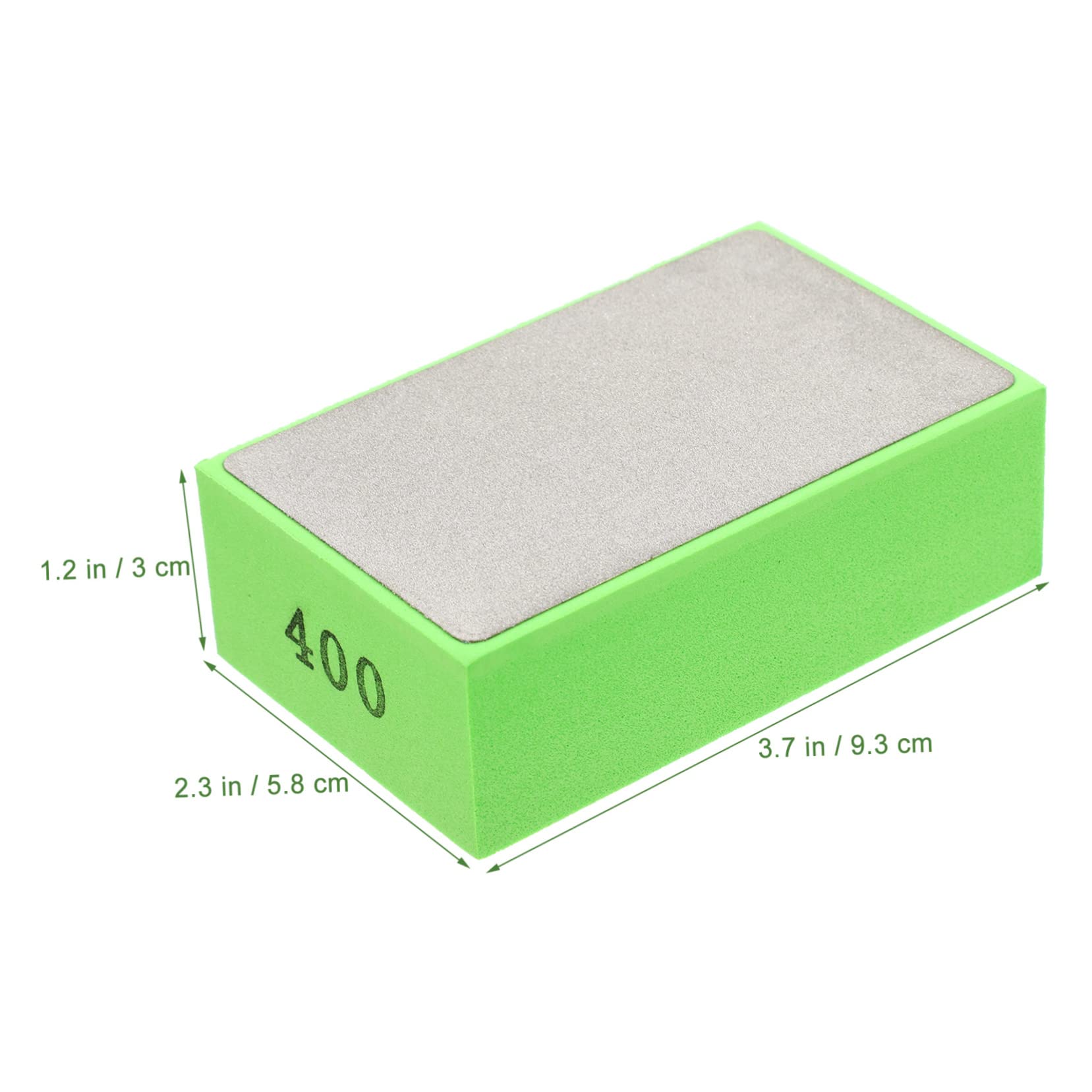 IWOWHERO Diamond Hand Polishing Pad 95mmx58mm for Tile Glass 400-grit Marble Sanding Pad