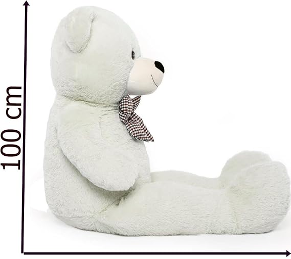 100 Cm Premium Plush Bear Special Gift Plush Bear White for Your Loved Ones