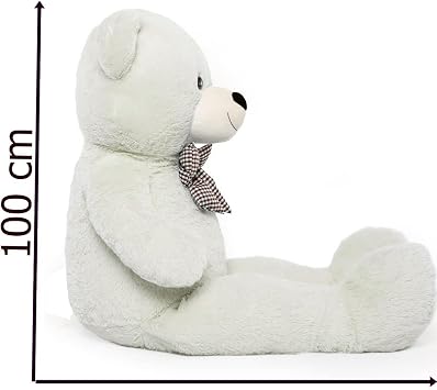 100 Cm Premium Plush Bear Special Gift Plush Bear White for Your Loved Ones