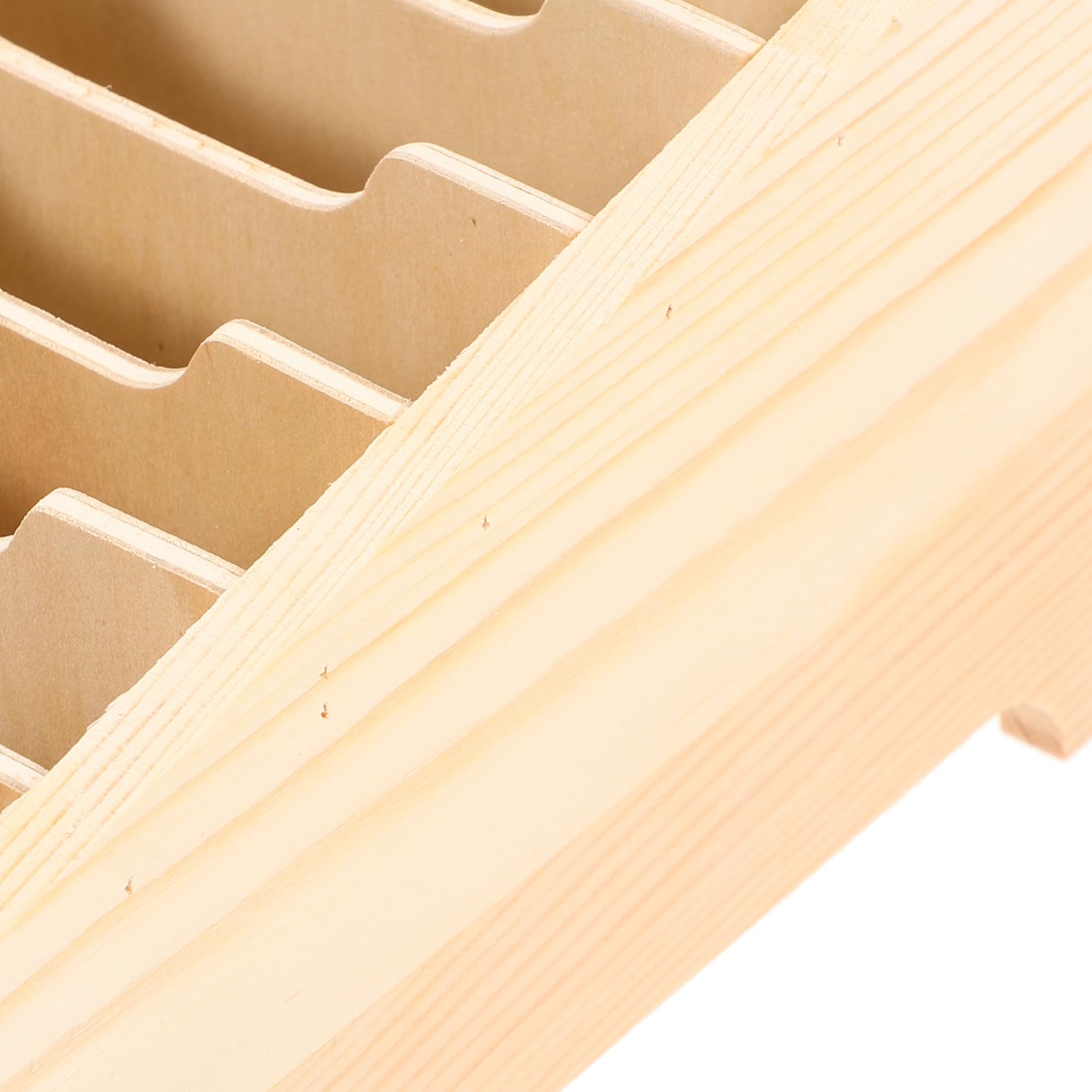 NUOBESTY Soporte de Madera Multifuncional Protección y Orden para Teléfono Móvil Caja Organizadora Múltiples Compartimentos para Escritorio en Aula o Habitación