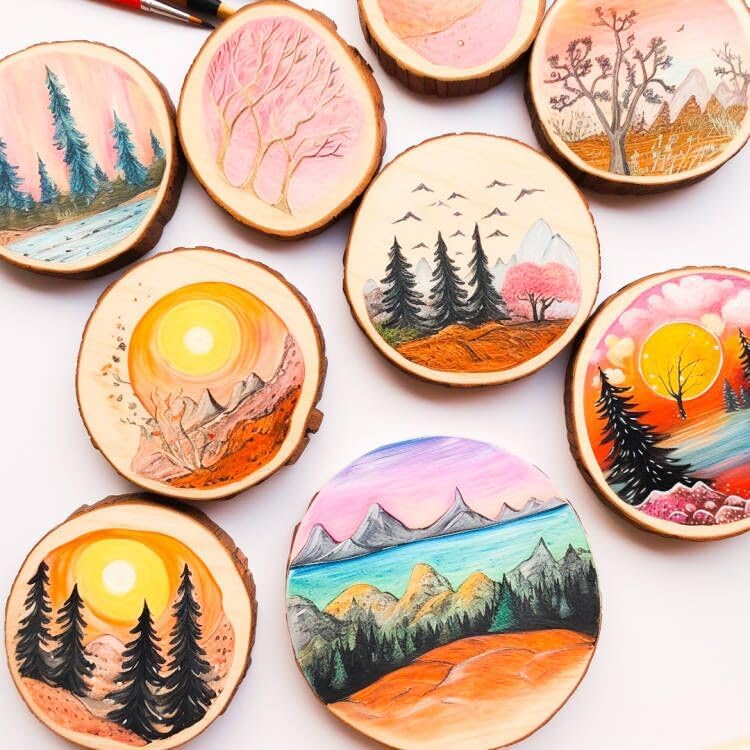 Miniatura 6 de AUREUO Juego de pintura acrílica, tubos de 0.4 onzas líquidas, 12 colores x 0.4 fl oz, pinturas artísticas no tóxicas para lienzo, madera, vidrio,