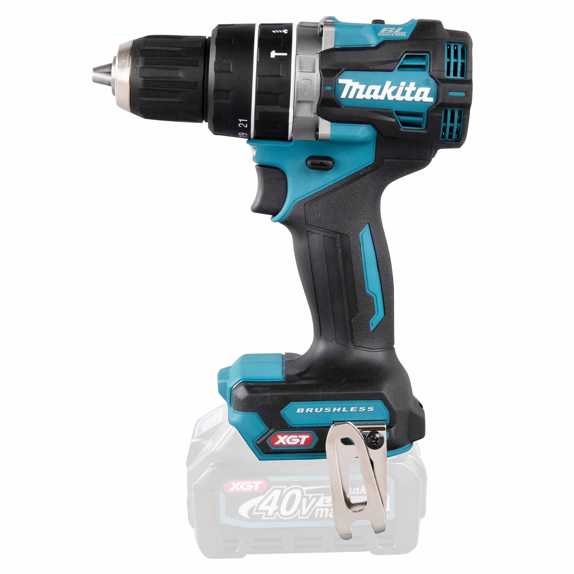 Makita HP002GZ01 - Taladro combinado sin escobillas XGT de iones de litio de 40 V máx. suministrado en una funda Makpac, baterías y cargador no incluidos