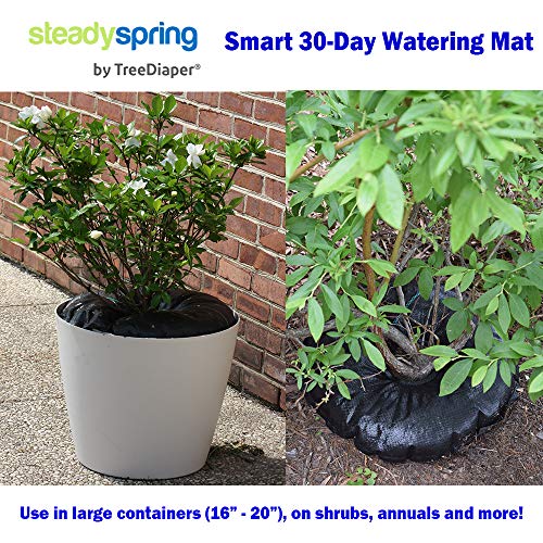 Steadyspring By Treediaper Smart 30-Day Watering Mat For Tomato Plants, Peppers, Veggies, Perennials, Annuals - Self-Fills With Rain (1) #TOP4