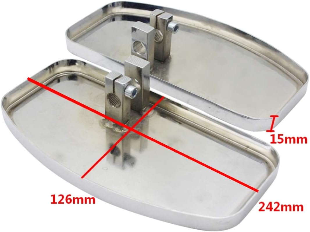 Driver Passenger Footboard Foot Pegs Pedal For Honda Rebel 250 CMX 250 C CA250 FRONT REAR (Front)