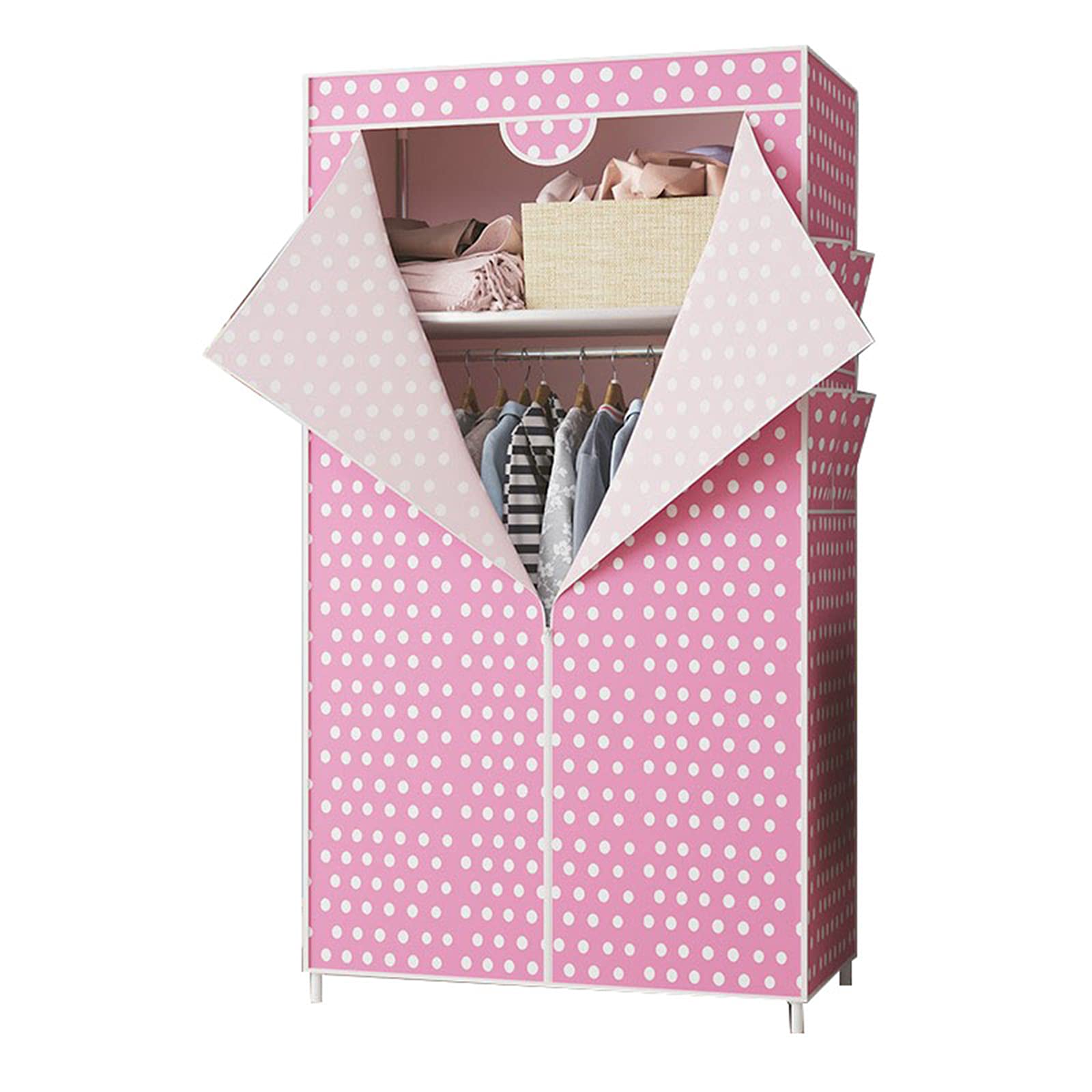Armoire pliante en tissu compacte de 160x45x70 cm pour maximiser l'espace