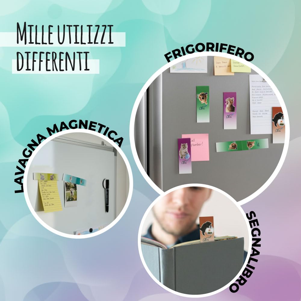 Segnalibri Magnetici 30 Pezzi - Con Cani E Gatti, Impermeabili, Magneti In Gomma, Dimensioni 2,5x7 Cm, Regalo Carino