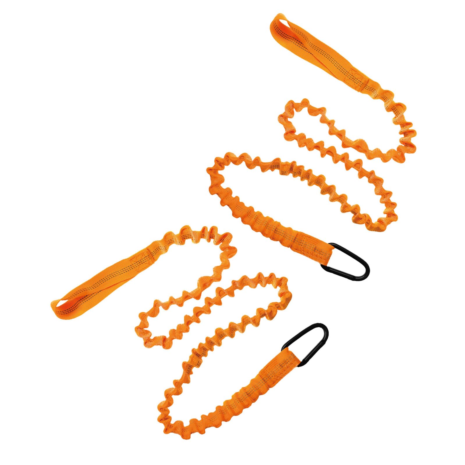 Correa para pala de kayak y pesca en canoa con cuerda naranja reflectante para días de oleaje 8