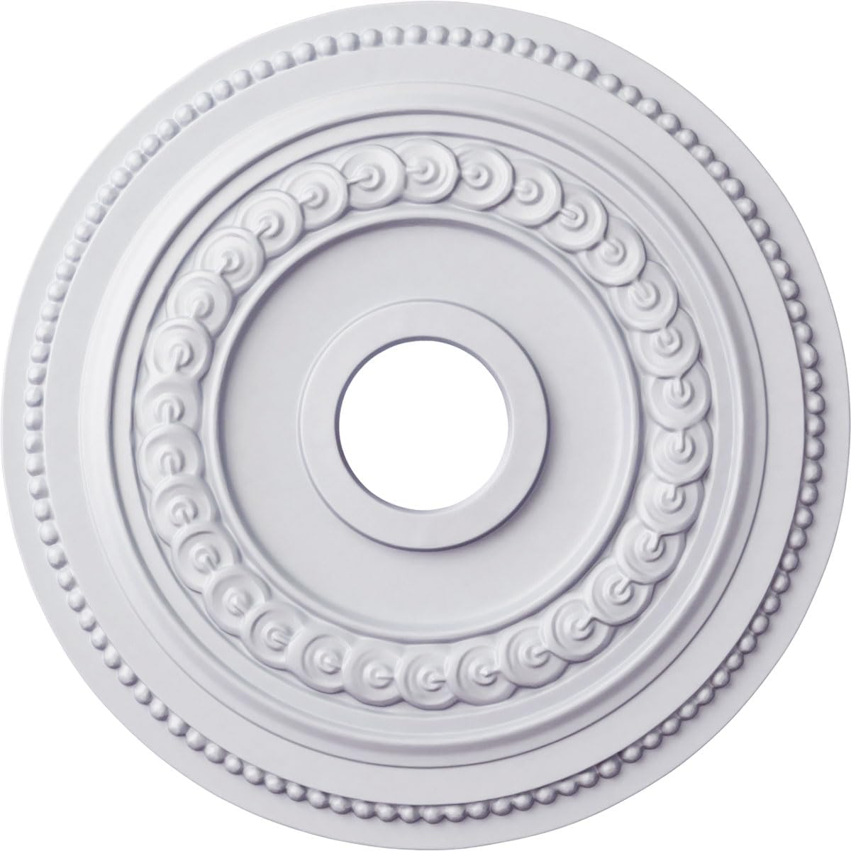 Ekena Millwork CM18OL 18-Inch OD x 5 3/4-Inch ID x 1 1/4-Inch P Oldham Ceiling Medallion