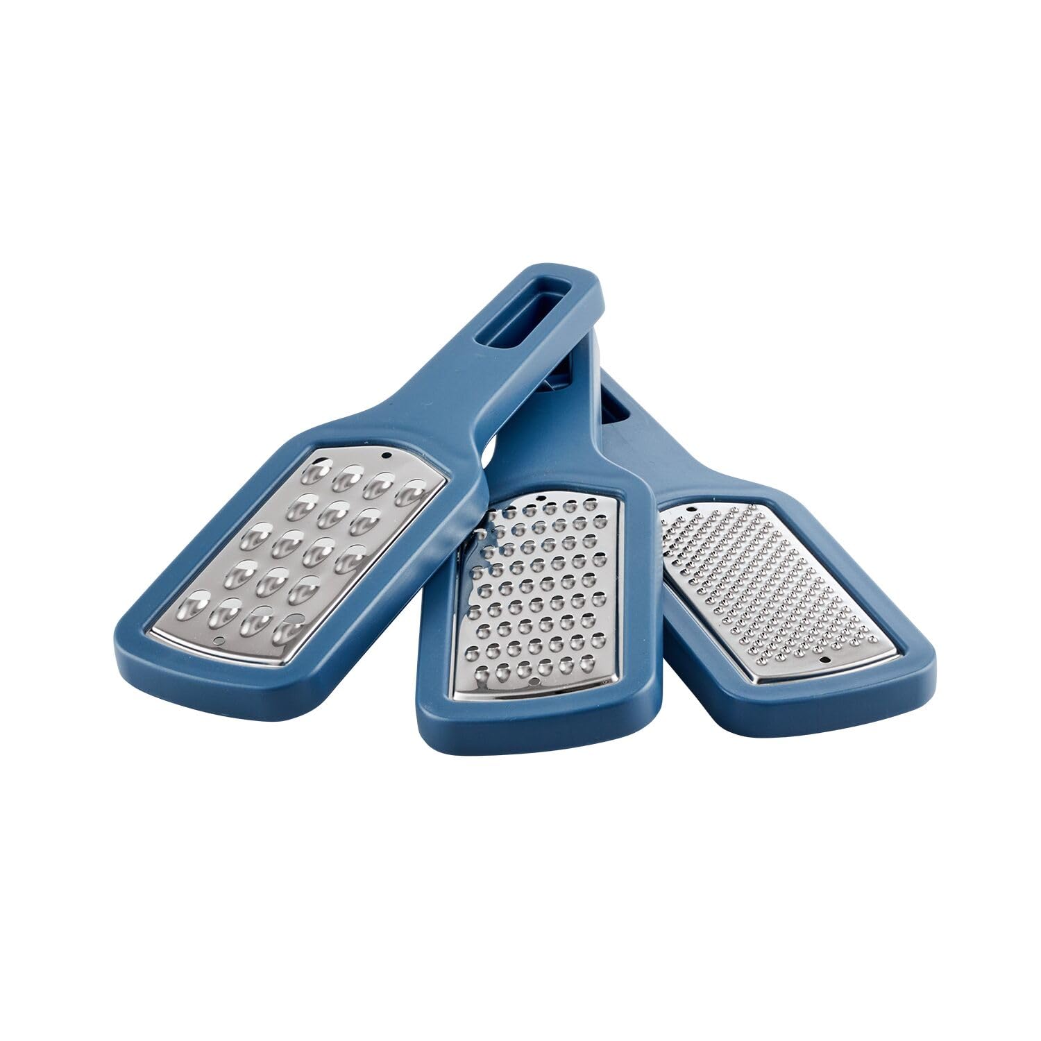 Simply Lakeland Stapelbares 3-teiliges Reiben-Set enthält feine, grobe und Zestenreiben