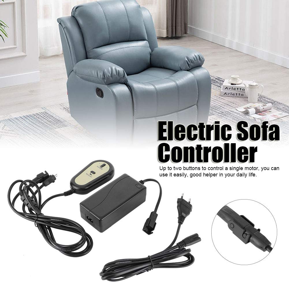 Control Remoto Manual para Sillón Reclinable Eléctrico, Controlador Elevador con Conector Macho, Interruptor Compatible 100-240V para Sillón Doméstico