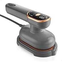 Steam Iron, Hanger, 3.7 fl oz (105 ml), Foldable, Iron, Handy Garment Steamer, 1000 W, Powerful, Continuous Steam, Wrinkle Removal, Display, Compact, Portable Iron, 3.7 fl oz (105 ml), Large Capacity