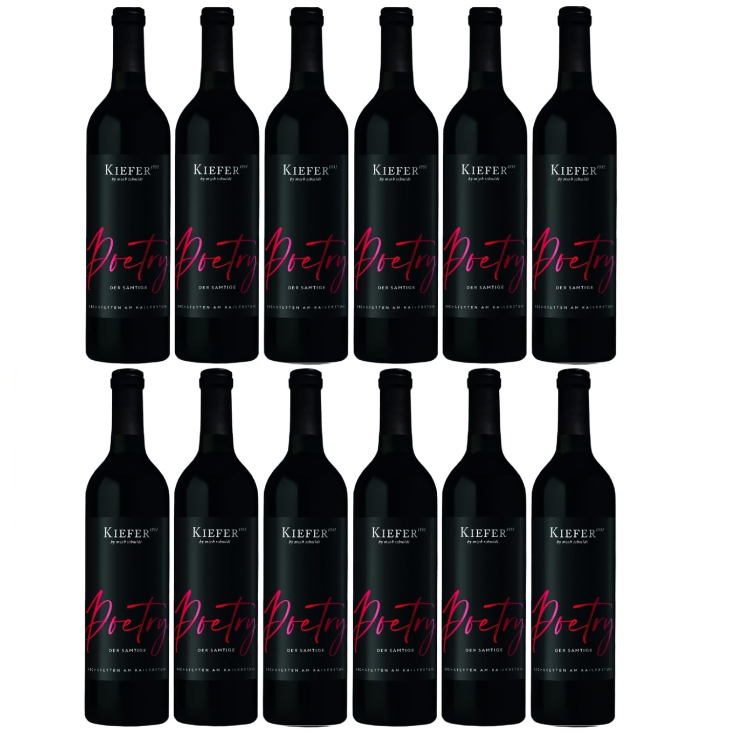 Weingut Poetry Rotwein Wein Cuvée Halbtrocken Deutschland Inkl. FeinWert E-Book (12 x 0,75l)