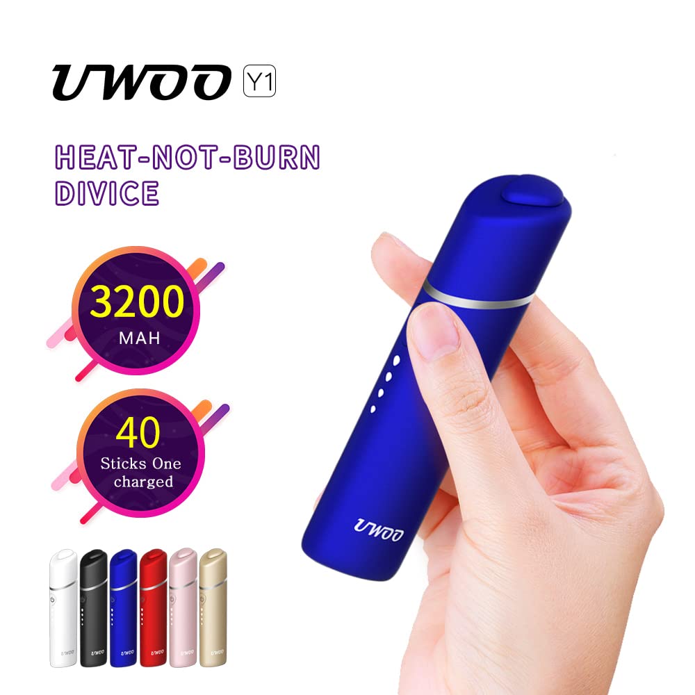 UWOO Y1 Tobacco Heater Starter Set, Multiple Color Options Heat-not-Burn  Device, 3200mAh Big Battery, One Button Setting, 15 Seconds Preheat, 4  Level Temp, Auto Clean (Blue): Amazon.co.uk: Electronics & Photo