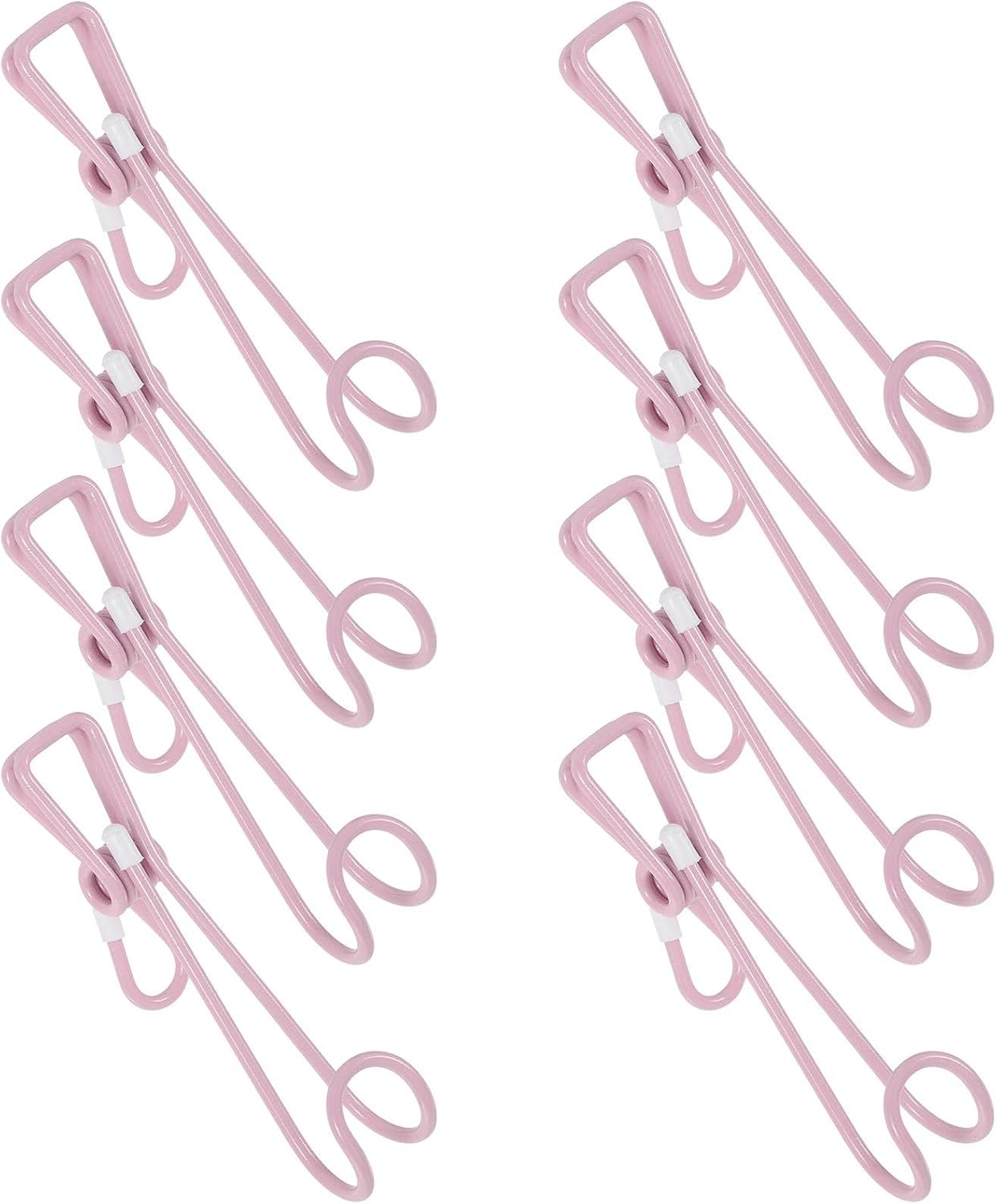 VALICLUD 10pcs Stainless Steel Clip Hooks for Kitchen and Bathroom, Multi-Color Metal Clothespins Clips for Office and Home Storage, Sturdy Hanging Utility Hooks Set