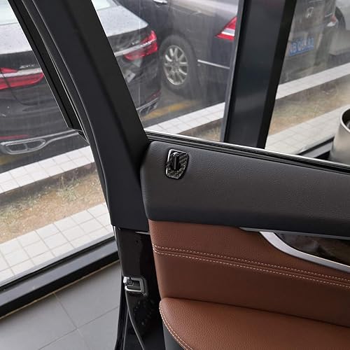 Miniatura 3 de YIWANG Adhesivo de fibra de carbono para puerta de coche, 4 unidades, para BMW X5 F15 2014 2015 2016 2017 2018, para BMW X6 F16 2015 2016 2017 2018