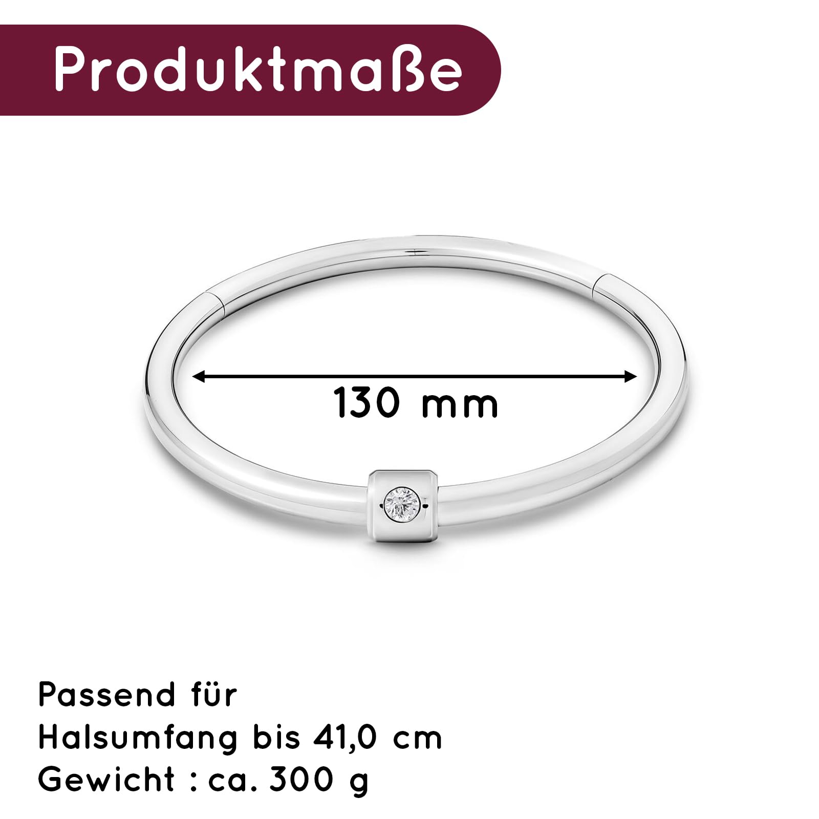 Collar de metal con anillo o desmontable y colgante para cambiar (HB01)