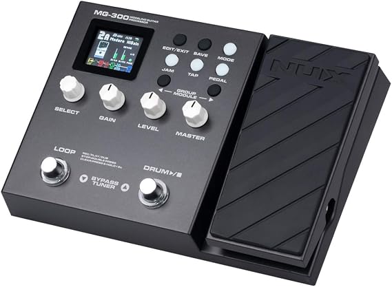 NUX Multi Effects Guitar Pedal Black Multi Effects Distortion/Modulation/Ambience Guitar Multi Effect Pedal MG-300