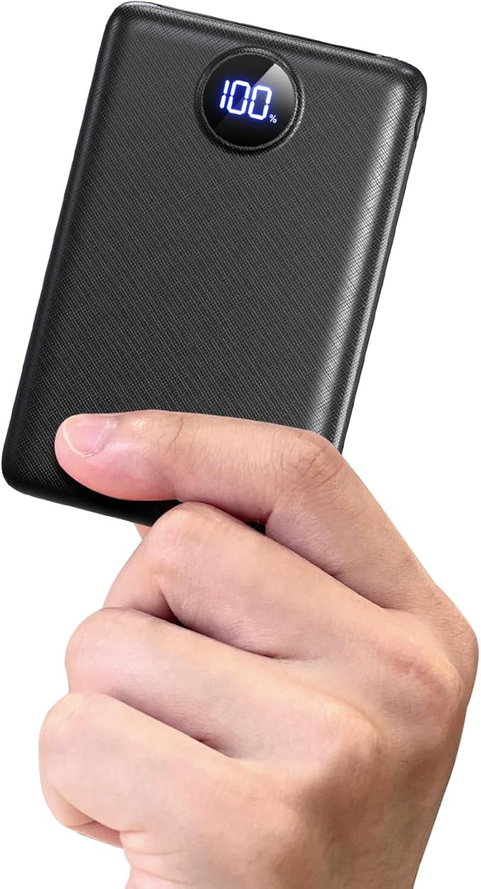 Power Bank, 22.5W Mini PowerBank 20000mAh(USB-C Input & Output), PD 3.0 QC 3.0 Externe Handyakkus mit LED Display, Kompatibel mit iPhone 16 15 14 13