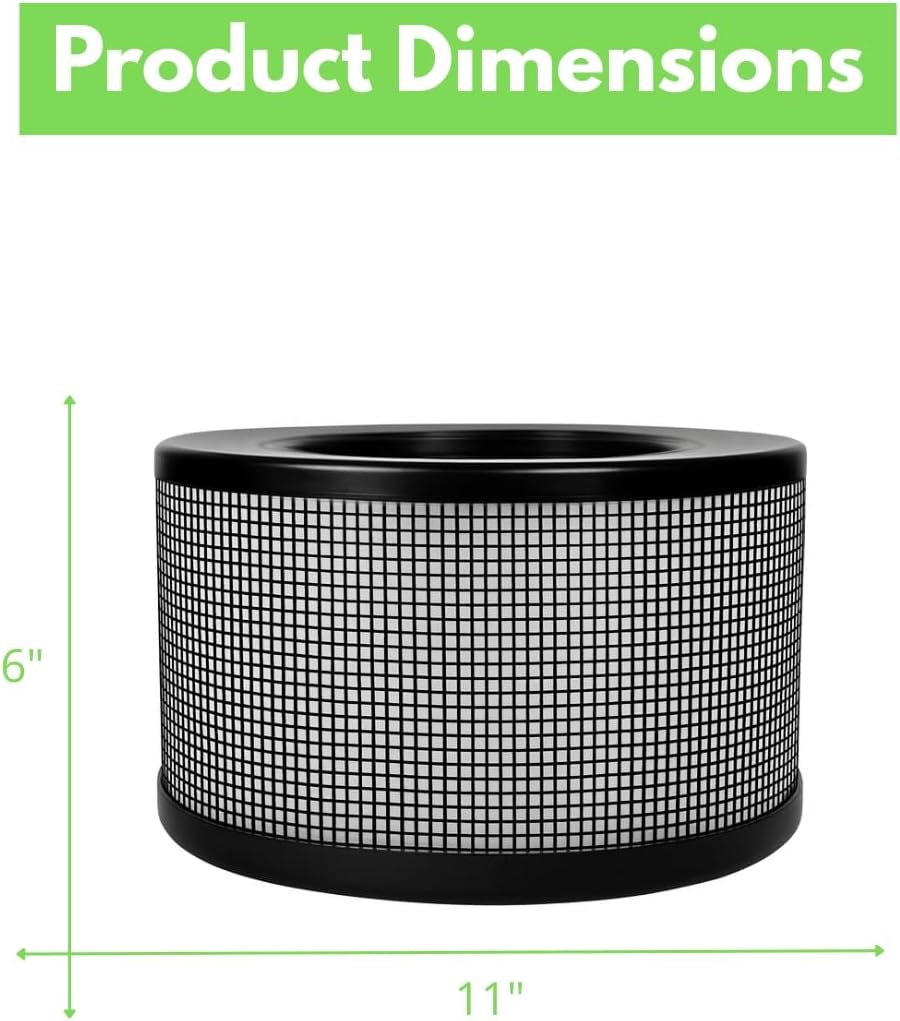 Nispira 20500 High Efficiency True HEPA Filter Replacement Carbon Pre Filter for Honeywell Air Purifier 10500 (EV-10) 17000 17000-S 17005 1 Pack - Image 2