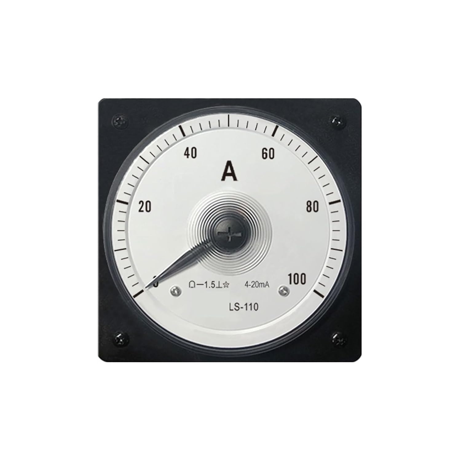 LS-110 Analog Ammeter with 4-20mA Input 20A 50A 150A 750A Wide-Angle 240-degree Pointer DC 1Pcs(DC 750A 4-20mA)