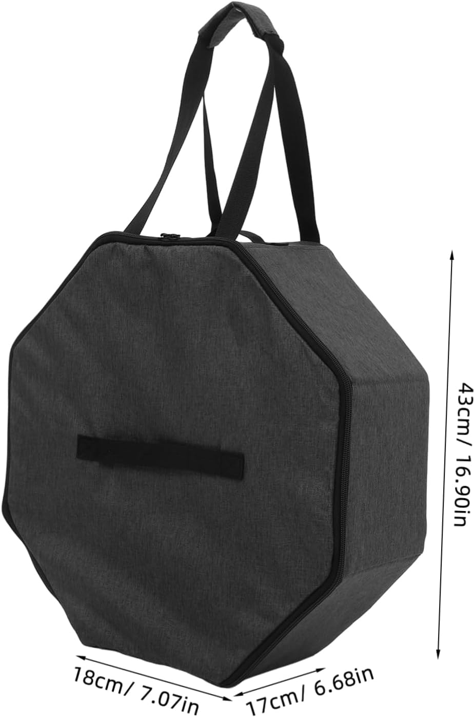 1pc Collapsible Cowboy Hat Storage Bag Hat Organizer Zippered Cap Carrier Travel Case