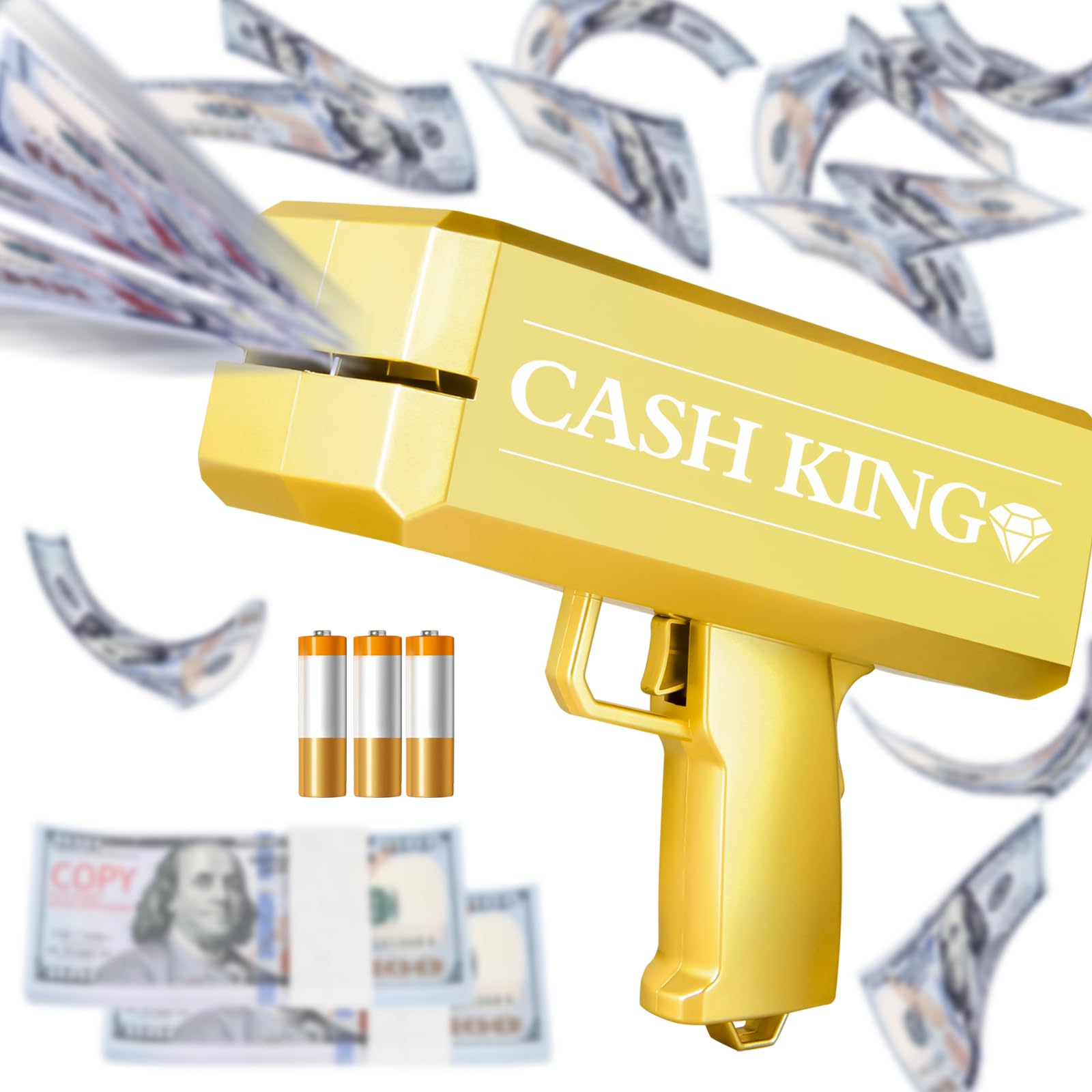 Gold Money Gun Shooter Cash Cannon 201 Pcs Prop Paper Desertcart