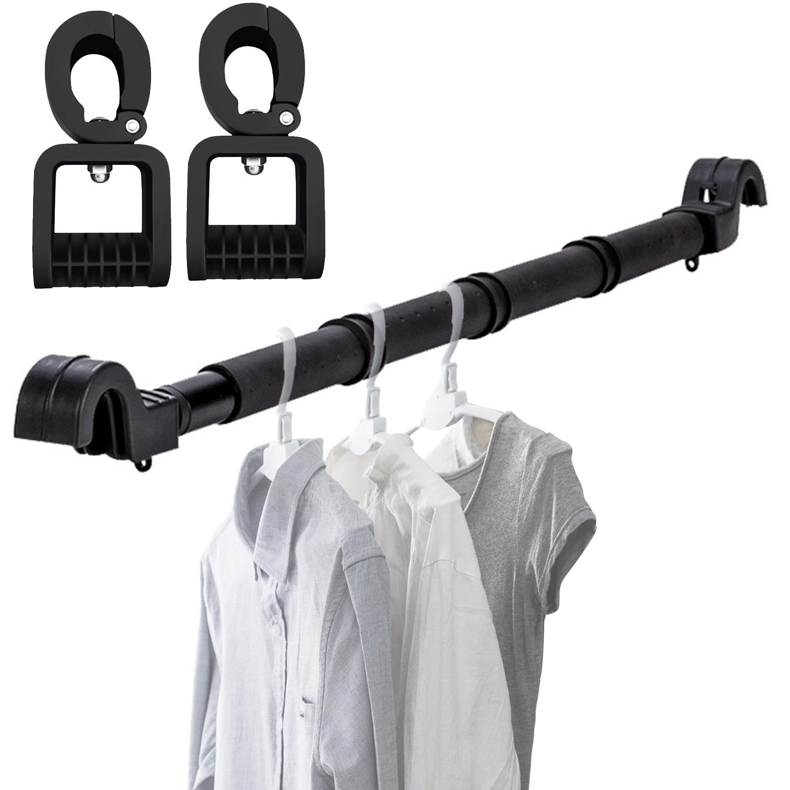 Car Clothes Bar do suszenia i wieszania odzie?y | Wysuwane ubrania do | suszenia dla ci??arówek, SUV-ów i kamperów | Regulowany ubrania samochodowe wycieczki drogowe, kemping i podró?e