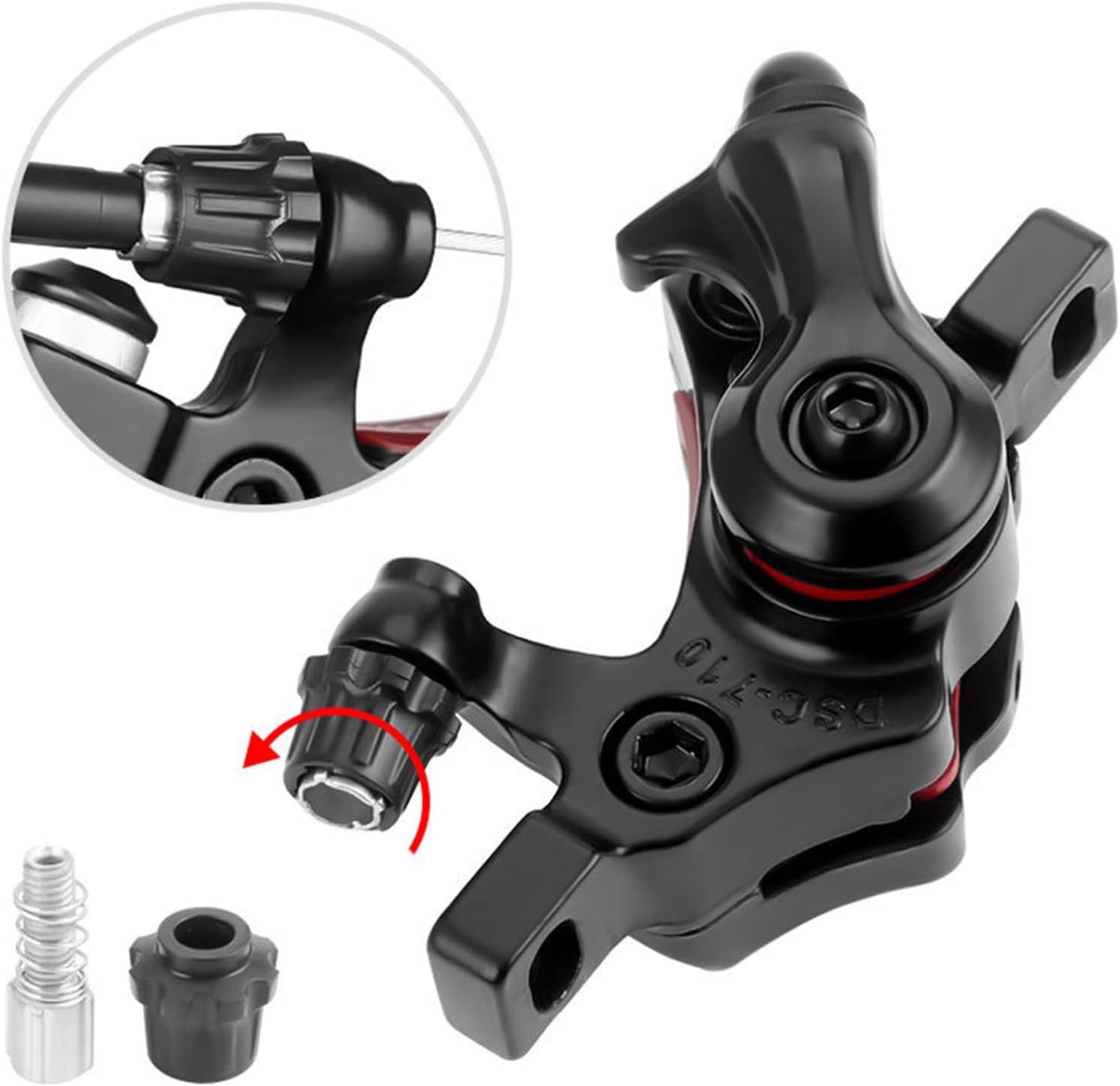 Bicycles Disc Brake Caliper Aluminum Bike | Mechanical Disc Brake Calipers Bike Front and Rear Line Pulling Caliper