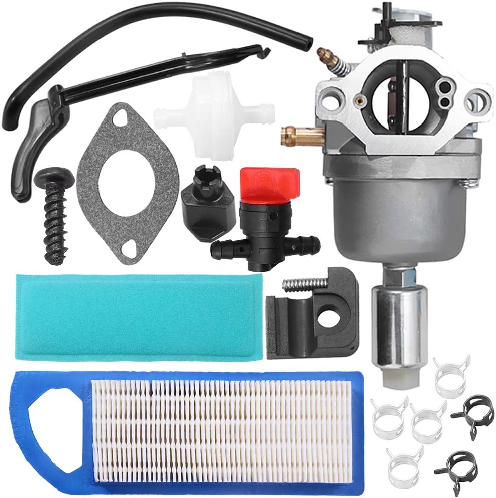 Anxingo MIA12509 MIA11474 MIA11520 Carburetor Compatible with John Deere L107 L108 115 LA115 LA105 D110 LA125 Lawn Mower Tractor with GY20573 M149171 Air Filter Pre Fuel Filter