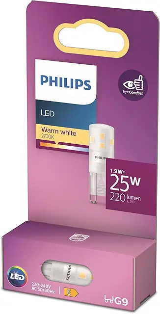 Philips LED 25W G9 Warm White Bulb - G9 Lampa Replacement
