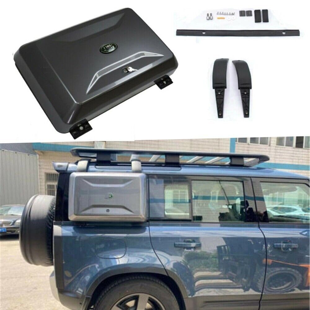 Eiger Grey Exterior Side Mounted Gear Carrier Box Fits for Defender 2020-2024