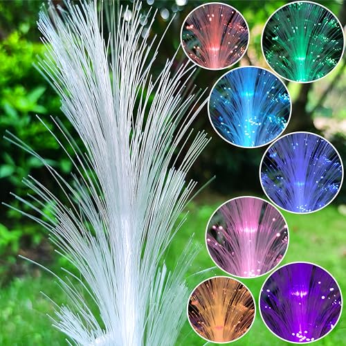 RCTTICUU Solar Dog Statues Garden Decor with LED Lights -Resin Dogs Figurines Lights and Colour Changing Fiber Optical Light, Outdoor Decorations for Patio Yard Lawn Ornaments-Gifts for Housewarming by RCTTICUU - Used condition - Image 5