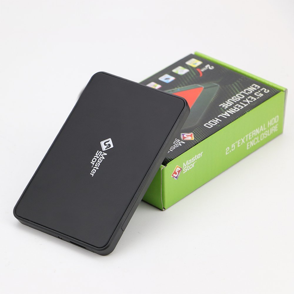MasterStor Unidad Mac, Libro de Mac y Windows Negro Disco Duro portátil USB 3.0 Super-rápido Disco Duro Disco Duro Externo portátil 1 años garantía Negro (120GB)
