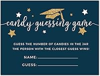 Vista 14 de Andaz Press Colección de fiesta de graduación azul marino y dorado, banderín colgante personalizado con cuerda, graduación de Madison, 5 pies, 1