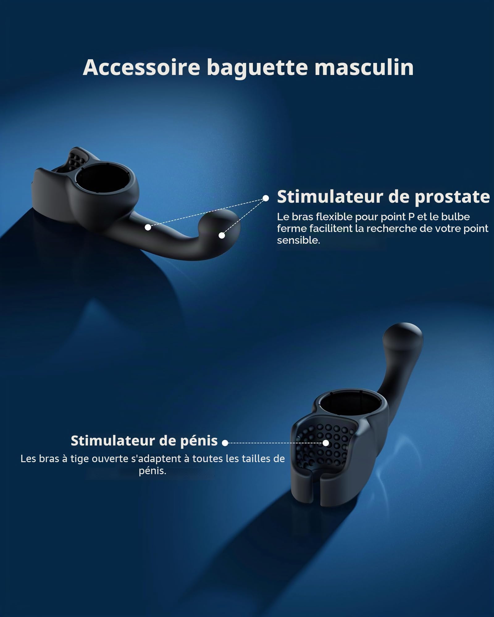 LOVENSE Domi 2 Accessoire Masseur Prostate Homme Compatible Domi 2 | Massage prostatique ciblé, silicone doux, facile à nettoyer, installation rapide