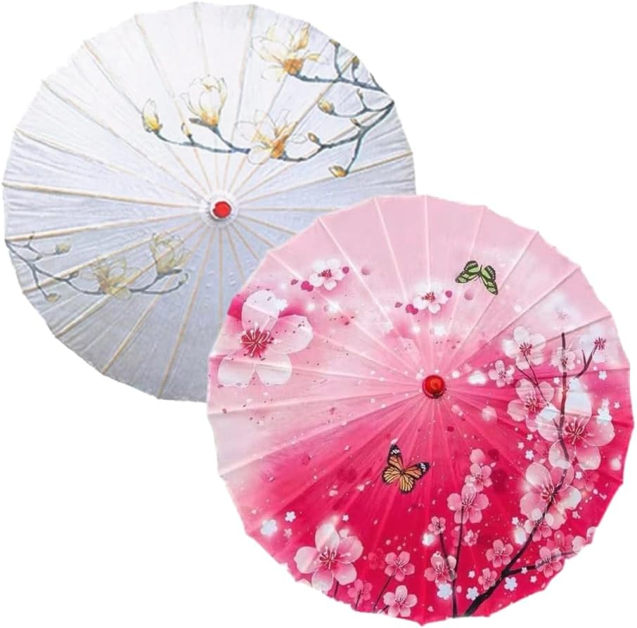 3 Pcs 28'' Chinese Umbrellas for Women, Improve Parasol Umbrellas for Chinese Party Decorations, Parasol Umbrella for Costumes