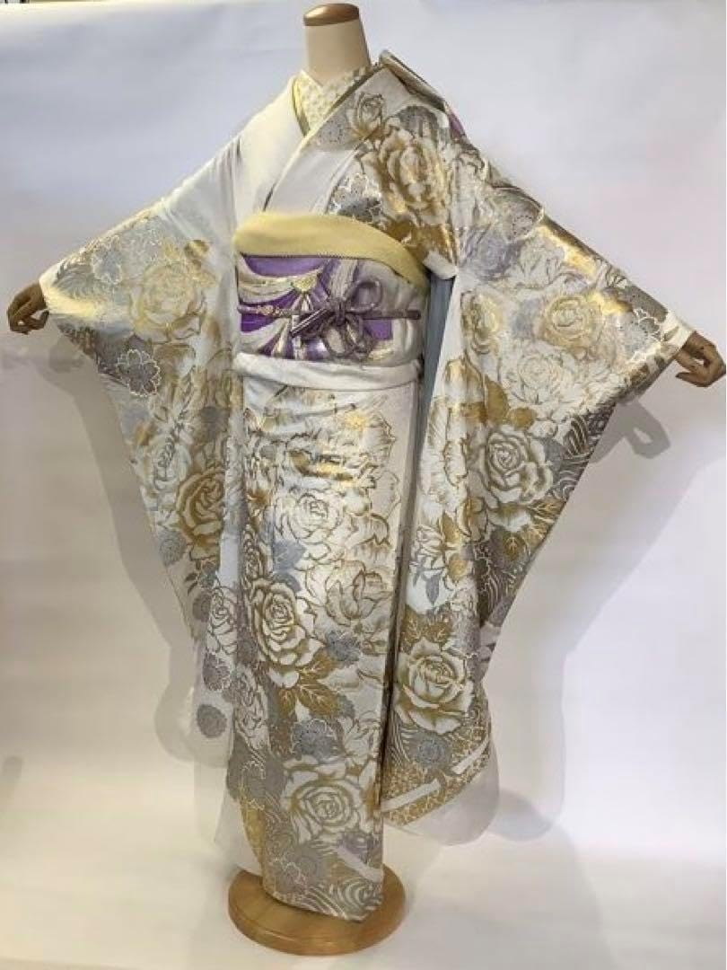 手描き友禅　振袖　内と良　菱利苑　成人式　赤黒　トールサイズ　正絹　フルセット 手描き友禅 振袖 内と良 菱利苑 成人式 赤黒 トールサイズ 正絹 フル